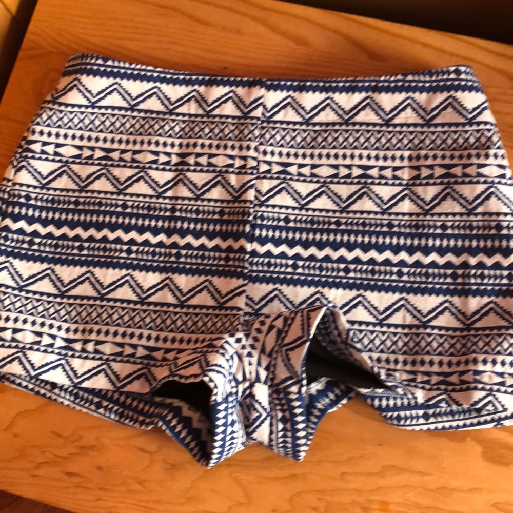 Patterned shorts more dressy